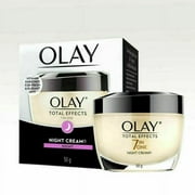 Olay Total Effects 7 in 1 Anti Aging Night Firming Cream, 1.7 Oz + Eyebrow Ruler