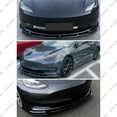 thumbnail image 2 of Front Lip Compatible with 2017-2024 Tesla Model 3, Bumper Spoiler Air Dam Lower Chin Splitter Protection Body Kit Fits 17-24 (Carbon Fiber Pattern), 2 of 9