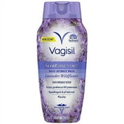 Vagisil Feminine Wash for Intimate Area Hygiene, Scentsitive Scents, pH Balanced and Gynecologist Tested, Lavender Wildflower, 12 oz (Pack of 1), Packaging May Vary