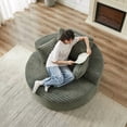 thumbnail image 4 of Sofa individual de algodón de seda 55'L, sin necesidad de ensamblaje, silla moderna y acogedora para salón, dormitorio, sala de estar y sala de proyección (no es una silla giratoria)., 4 of 5