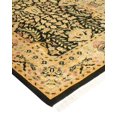 thumbnail image 5 of One of a Kind Hand Made Mogul Oriental Wool Area Rug Black Runner, 5 of 5