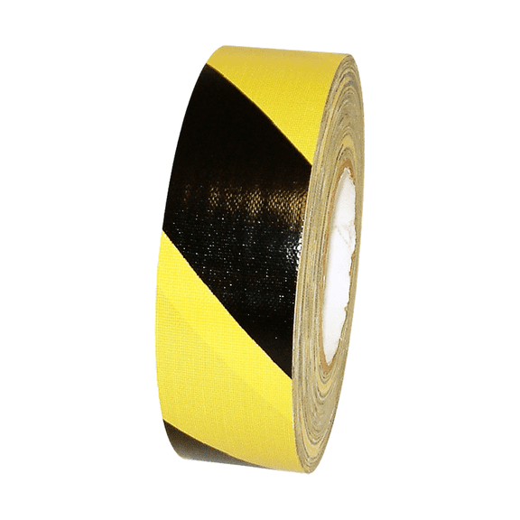 JVCC HZ-DT1 Hazard Duct Tape: 2 in. x 60 yds. (Black with Yellow stripes)