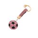 thumbnail image 1 of Llavero de fútbol rosa a la moda con cristal de strass, 1 of 2