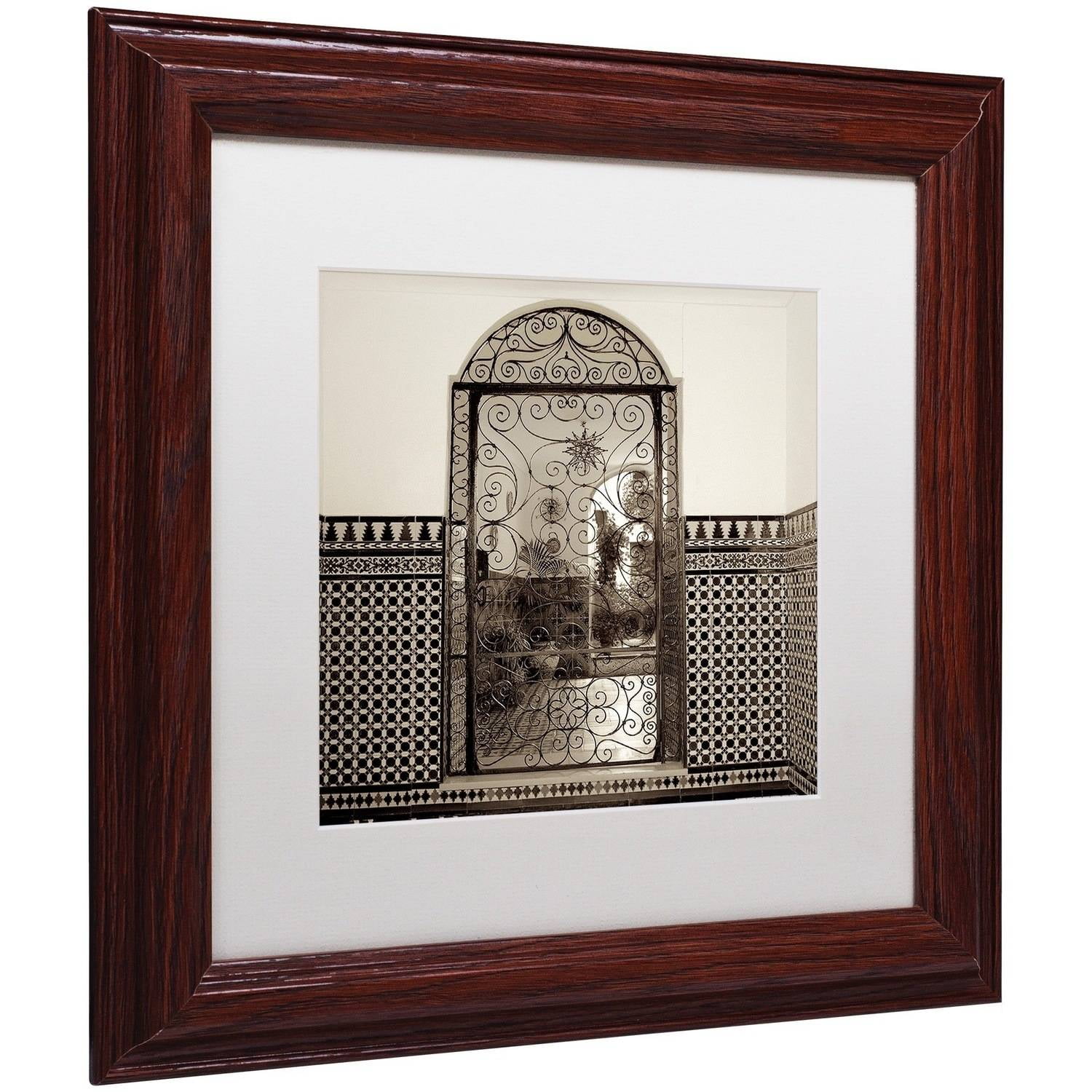 Trademark Fine Art "Cordoba I" Canvas Art by Alan Blaustein, White Matte, Wood Frame