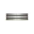 thumbnail image 2 of Mens Chisel Titanium 7mm Enamel and Grooved Brushed Wedding Band Ring for Men, 2 of 6