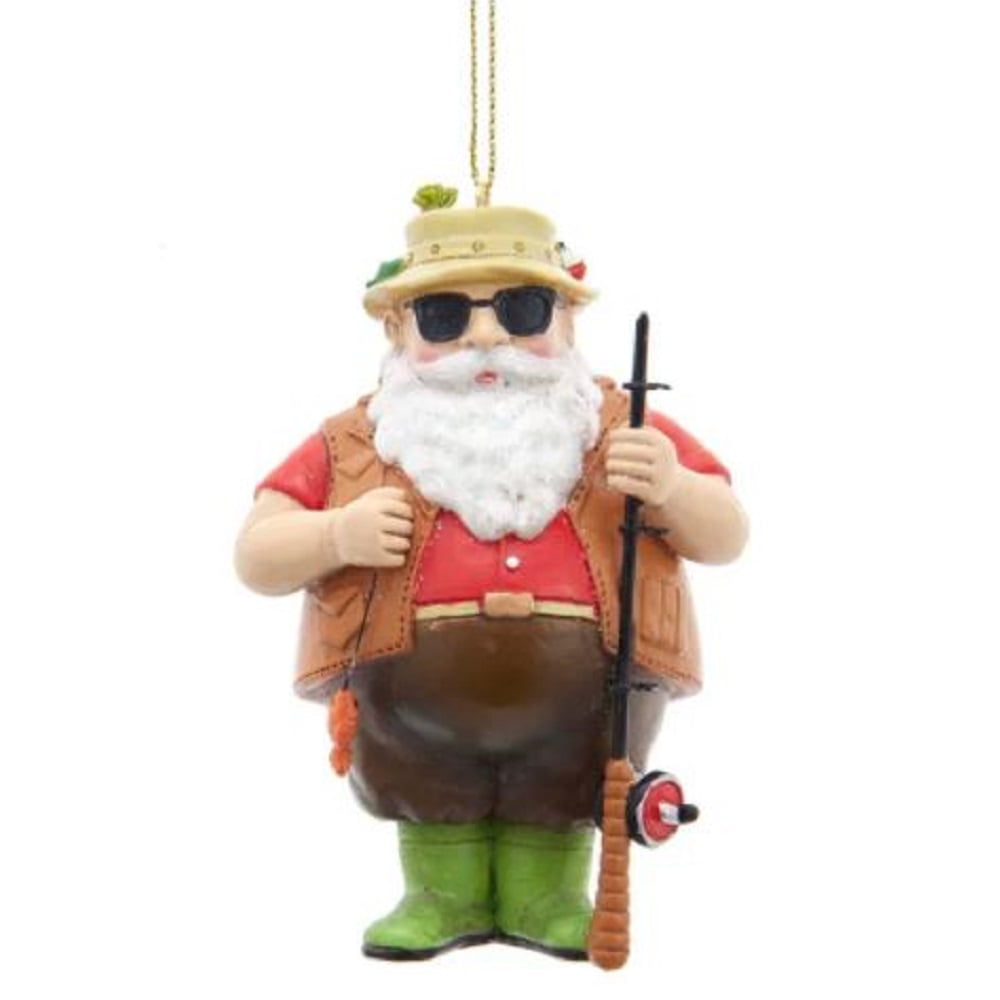 Fisherman Santa Captain Christmas Tree Ornament #100644 3.75" Tall 
