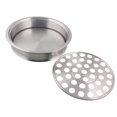 thumbnail image 2 of Mayur Export Vaisselle de Communion en Acier Inoxydable 5 Plateaux de Service de Vin Sacré avec Couvercle & 3 Assiettes à Pain Empilables avec Couvercle - (Mat), 2 of 5