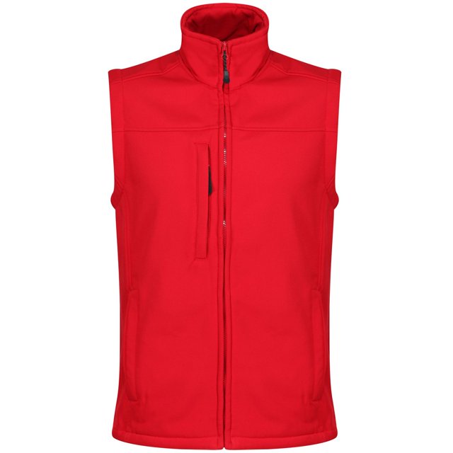 Regatta - Chaleco Flux Softshell Repelente al Agua y al Viento para Hombre (Rojo Clásico)
