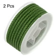 thumbnail image 3 of Unique Bargains 2 Packs Nylon Thread Twine Beading Cord 4mm Extra-Strong Braided Crafting String 3.2M/10.5 Feet, Army Green, 3 of 7