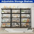 thumbnail image 4 of 5-Tier Adjustable Storage Shelves , Heavy Duty Garage Shelving, 72"H x 35.55" W x 16" D , Ideal for Kitchen Pantry Basement Bathroom Closet, 4 of 10