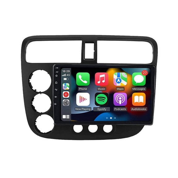 Car Stereo Head Unit 9 Inch 2GB 32GB Android 15 Wireless CarPlay Mirror Link Fits for Honda Civic 2000-2005
