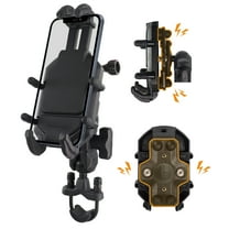 WINDFRD Black Powder-Coated Aluminum Waterproof Motorcycle Phone Mount Accessory