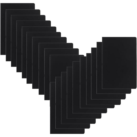 Pocket Blank Writing Notebooks, 20 Pack, 5.5x3.5 inch, Small A6 Size Thick 80GSM Unlined Paper, Black Cover Journal Ideal for Office, Journaling & Business Notes