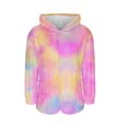 thumbnail image 6 of Women's Fuzzy Fleece Pullover Hoodies, Casual Button down Overcoat with Pocket, Warm Winter Style, 6 of 7