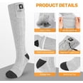 thumbnail image 4 of SNOW DEER Heated Socks for Men Women, 7.4V Rechargeable Battery Electric Ski Foot Warmer for Hunting Fishing Camping Hiking Skiing, 4 of 13