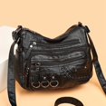thumbnail image 6 of DGMIOCS Crossboby Bag for Women - Soft PU Leather Multi-Pocket Shoulder Bag Handbag with Adjustable Strap Black, 6 of 6