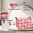 thumbnail image 6 of NIETEIN Pink Easter Basket Empty Canvas Large Personalized Rabbit for Kids, 6 of 7