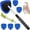 Blue, variant on Car Window Scrubber With Retractable Handle Microfiber Pad Windshield