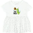 thumbnail image 3 of Inktastic 2nd Birthday Dinosaur 2 Year Old Boy Girls Baby Dress, 3 of 5