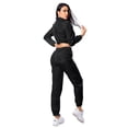 thumbnail image 4 of MintLimit Women's Casual 2 Piece Tracksuit Set Stripe Patchwork Sweatsuits Long Sleeve Sport Jogging Suit, 4 of 4