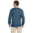 thumbnail image 2 of The Gildan Adult Ultra Cotton 6 oz Long Sleeve T-Shirt - INDIGO BLUE - L, 2 of 4