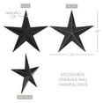 thumbnail image 2 of VHC Brands Patriotic Faceted Metal Star Black Wall Hanging 24x24, Independence Day Decor, American Star Design, Distressed Appearance Metal Wall Hanging, Star Shape, Country, Charcoal Black, 2 of 6
