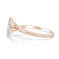 thumbnail image 3 of AFFY Marquise Shape White Cubic Zirconia Solitaire Engagement Wedding Ring In 14K Solid Rose Gold Ring Size-5, 3 of 6