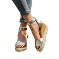 thumbnail image 6 of Wavsuf Wedge Sandals for Women Casual Summer Wide Vintage Gold Sandals Shoes Size 7.5, 6 of 6