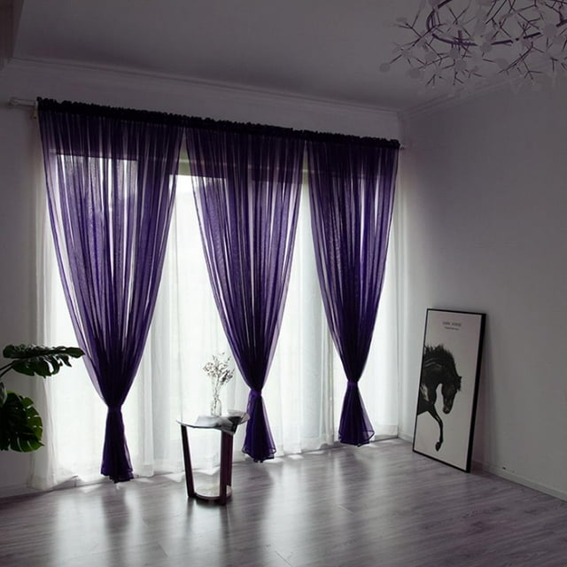 Rdeghly Window Drapes, Window Voile, Simple For Living Room Home Decor Bedroom Girls Room