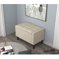 thumbnail image 4 of HMD Banc de Rangement Rembourré en Braylen 29 Po, Beige, 4 of 5