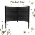 thumbnail image 3 of Gymax 48'' L x 46'' H Air Conditioner Fence Outdoor Privacy Fence Screen 5 Ground Stakes, 3 of 10