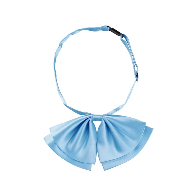 CORBATA PREHECHA PARA MUJERES INSPIRADA CHIC, CON NUDO DE LAZO AJUSTABLE, ACCESORIO DE CUELLO, AZUL CLARO, TALLA ÚNICA