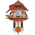 thumbnail image 1 of Cuckoo wall clock, cuckoo clock,brown,CM007, 1 of 16
