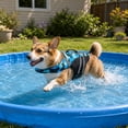 thumbnail image 4 of Dog Life Jacket with Chin Float Pet Headrest Floatation Vest Swimsuit with Superior Buoyancy Rescue Handle and Reflective Strips for Small Medium Large Dogs, 4 of 6