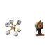 thumbnail image 1 of Figura De Esfera Y Globo Terráqueo, Estatua Moderna, Adorno De Mesa, Escultura Decorativa, Escritorio, Oficina, Estante, Sala De Estar, Hogar, Reloj De Mesa, Pieza De Colección, Arte, 1 of 8