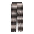 thumbnail image 5 of YDLCAFD Womens Solid Color Pocket Straight Tube Loose Stretch Pants Color Contrast Pants, 5 of 5