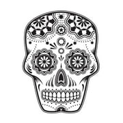 Sugar Skull Halloween Edible Icing Image for 6 inch Round Cake