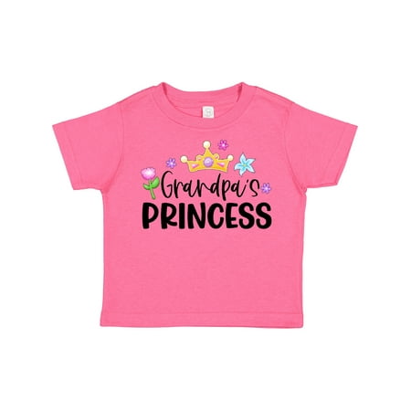 

Inktastic Grandpa s Princess Crown and Flowers Gift Toddler Toddler Girl T-Shirt