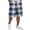 White, variant on Delconic Men Tartan Plaid Quick Dry Knee Length Casual Shorts Elastic Drawstring Waist Side Pockets Loose Fit Short Pants For Summer Beach Gym Hiking Daily Lounging Outdoor Travel Wear Beige L