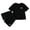 Z-Black63, variant on JIAYUE Girls Summer 2 Piece Outfit Sets Short Sleeve Round Neck Bow Embroidery Oversized Top And Elastic Waist Shorts Cozy Versatile Clothing Set For Kids 2-14 Years Old