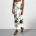 thumbnail image 5 of Levmjia Womens Midi Skirt Printed High Waist Elastic Waist Slim Fit Casual Skirt Soft Breathable Stylish For Daily Dating Party Vacation Spring Summer Wear, 5 of 7
