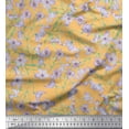 thumbnail image 1 of Soimoi Cotton Cambric Fabric Leaves & Wild Flower Floral Print Fabric by The Yard 42 Inch Wide, 1 of 3