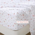 thumbnail image 3 of Twin Size Sheet Set Paisley Printed Bed Sheets for Single Bed Piece Microfiber Fitted Sheet with ” Deep Pocket & Straps Patterned Bedding Sheets & Pillowcase Set, 3 of 9