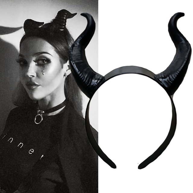 Accesorios para el cabello con tocado de cuerno Semana de disfraces de Halloween Accesorios secundarios