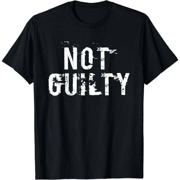 Not Guilty TShirt Distressed Prisoner Jail Inmate Prison Tee