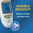 thumbnail image 6 of Veridian Ear and Forehead Thermometer | Audible English Spanish Results for Visually Impaired | Tympanic Infrared Measurements | Instant 1-Second Readout | Tri-Color Fever Alert, 6 of 9