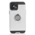 thumbnail image 7 of Apple iPhone 12 /iPhone 12 Pro (6.1") Hybrid 360° Armor Shockproof 2 in 1 with Ring Kickstand for Magnetic Car Mount for iPhone 12 /12 Pro ,by Xcell - Silver, 7 of 7