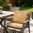 thumbnail image 6 of AYktou Mugwort Floss Cooling Rattan Chair Cushions, 16.5×16.5 Inch Summer Breathable Chair Mat Car Seat Cushion with Embroidered Edge Trimming, Non-Slip Comfortable Seat Pad for Dining Office Chairs, 6 of 7