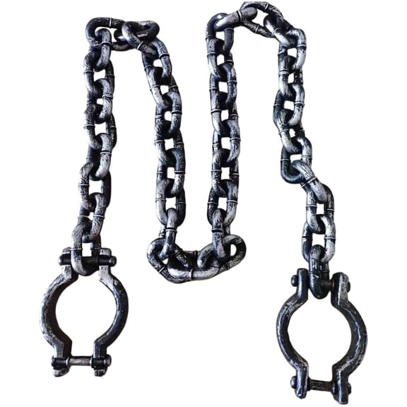 Halloween Chains Props, Removable Large Chain Links for Party Decor, Chain Accessories, Haunted House Scary Decorations, Cosplay Theme Supplies 6.5FT