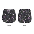 thumbnail image 3 of Sigee Watercolor Wildflower 1 for Women's Athletic Shorts High Waisted Running Shorts Pocket Sporty Short Gym Elastic Workout Shorts-X-Large, 3 of 7